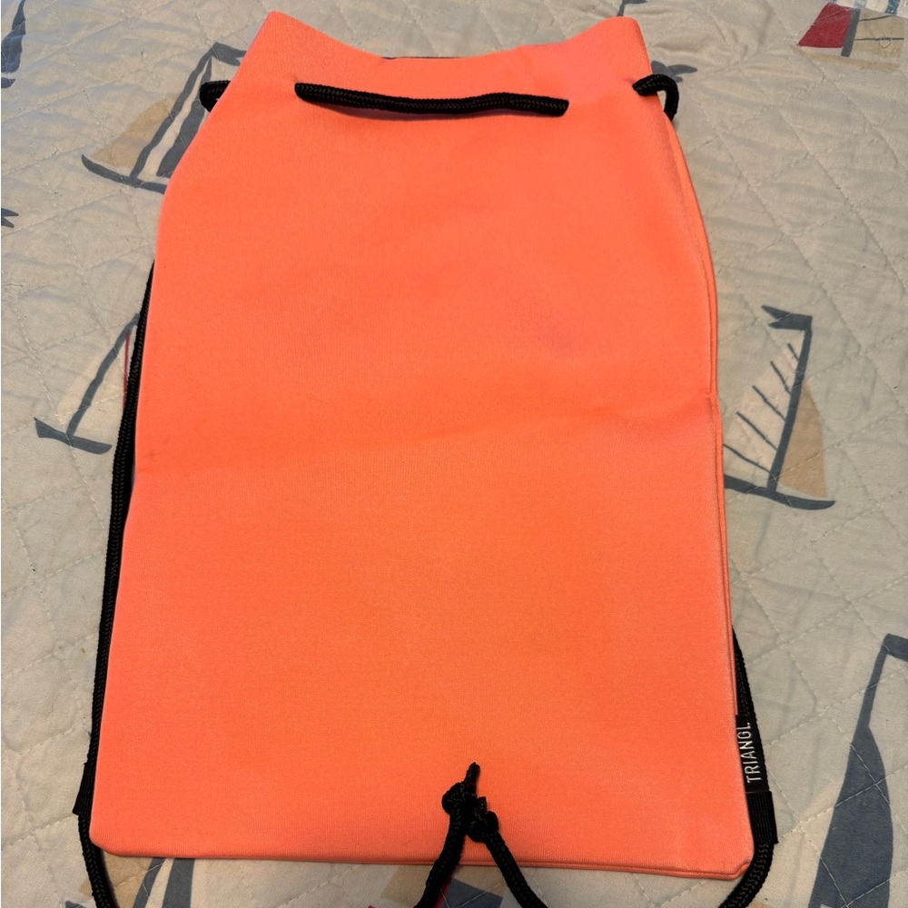 Triangl Swimwear Orange Drawstring Bag